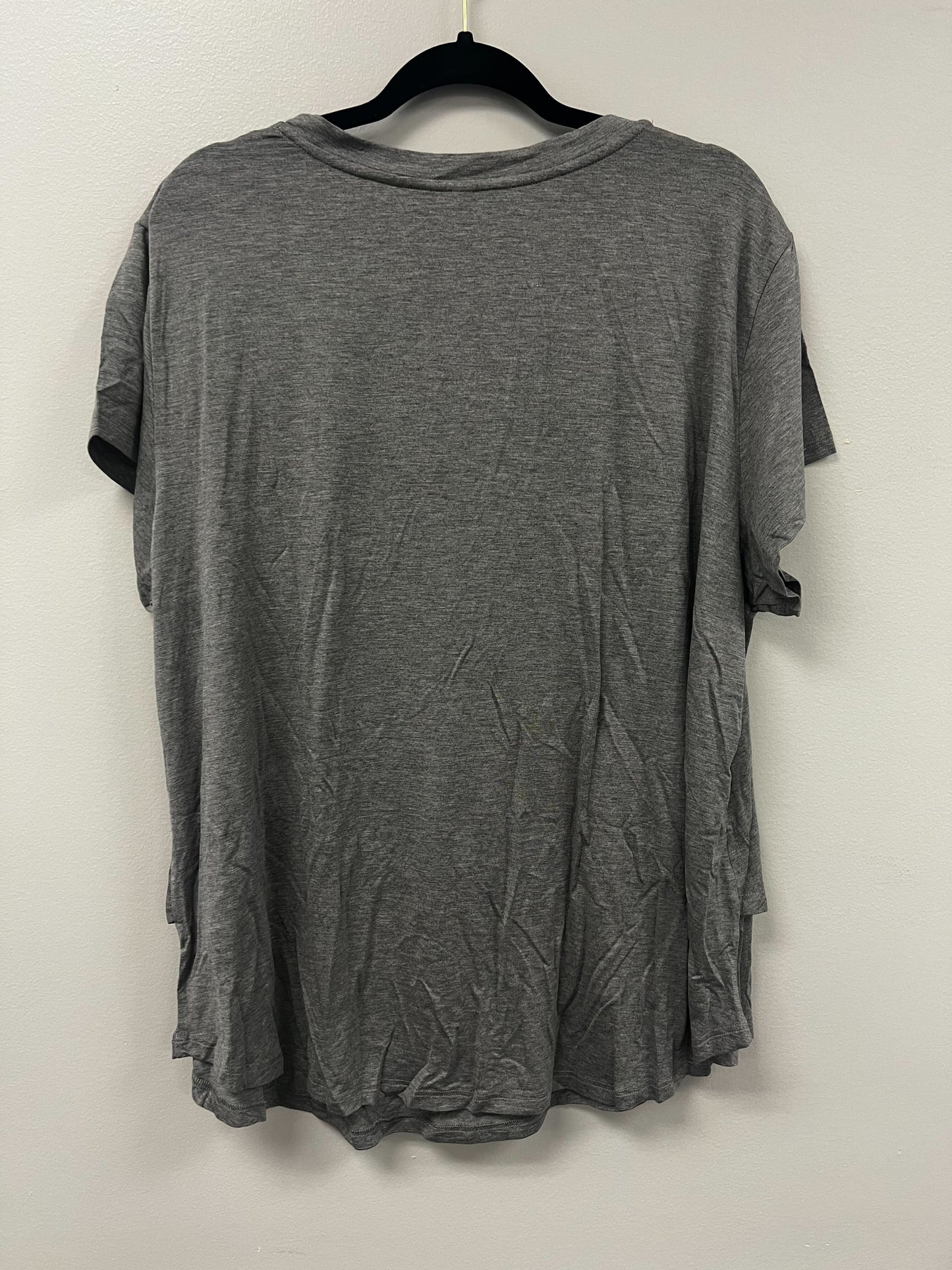 Outlet 5735 - V-Neck Boyfriend Nursing Tee - Light Grey - 2X