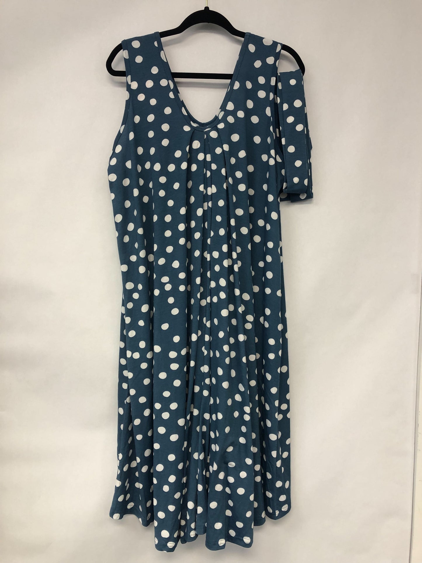 Outlet 6145 - Latched Mama Printed Nursing Romper - Ocean Dots - Plus