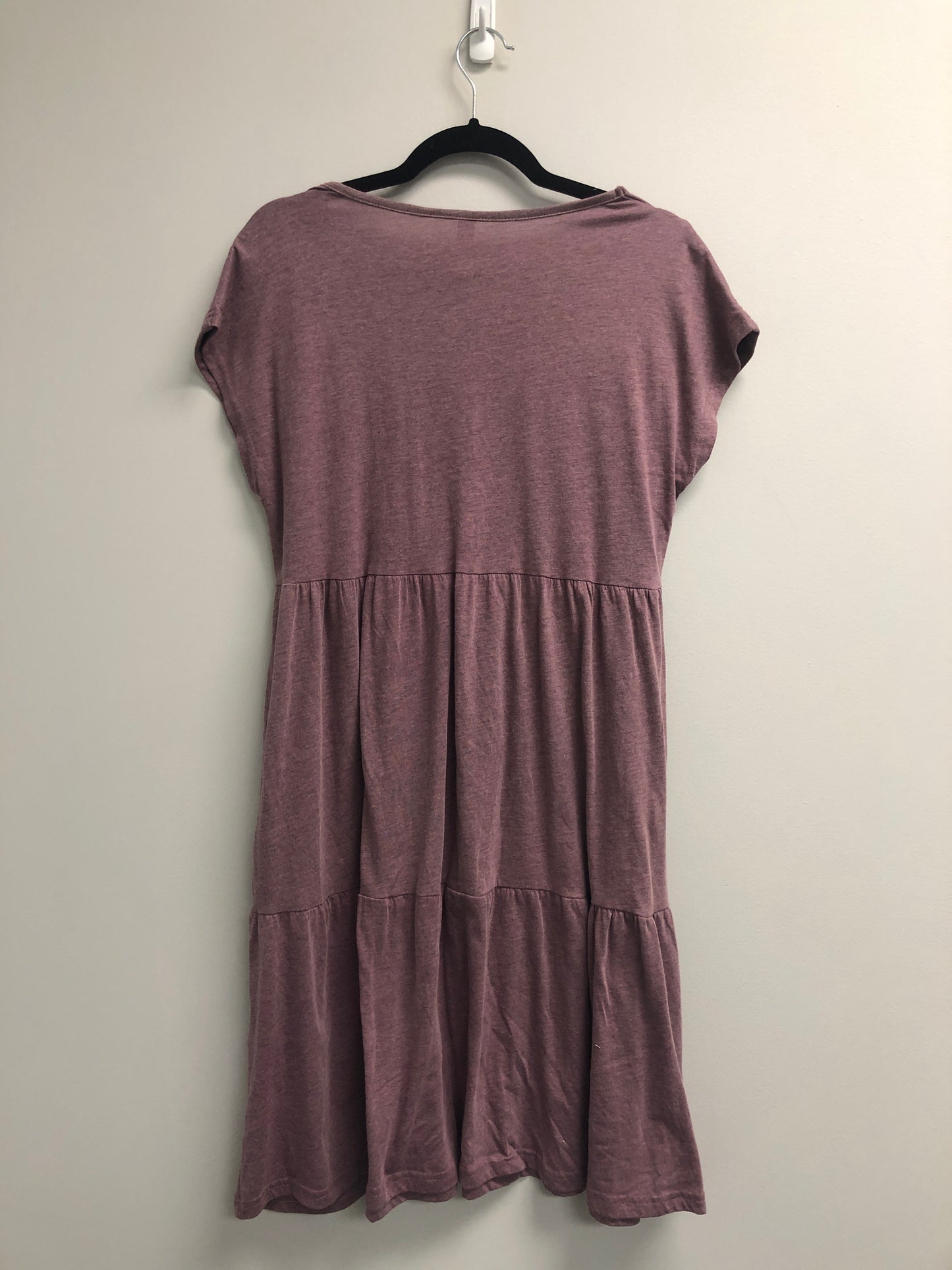 Outlet 6922 - Latched Mama Tiered T-Shirt Nursing Dress - Berry - Large