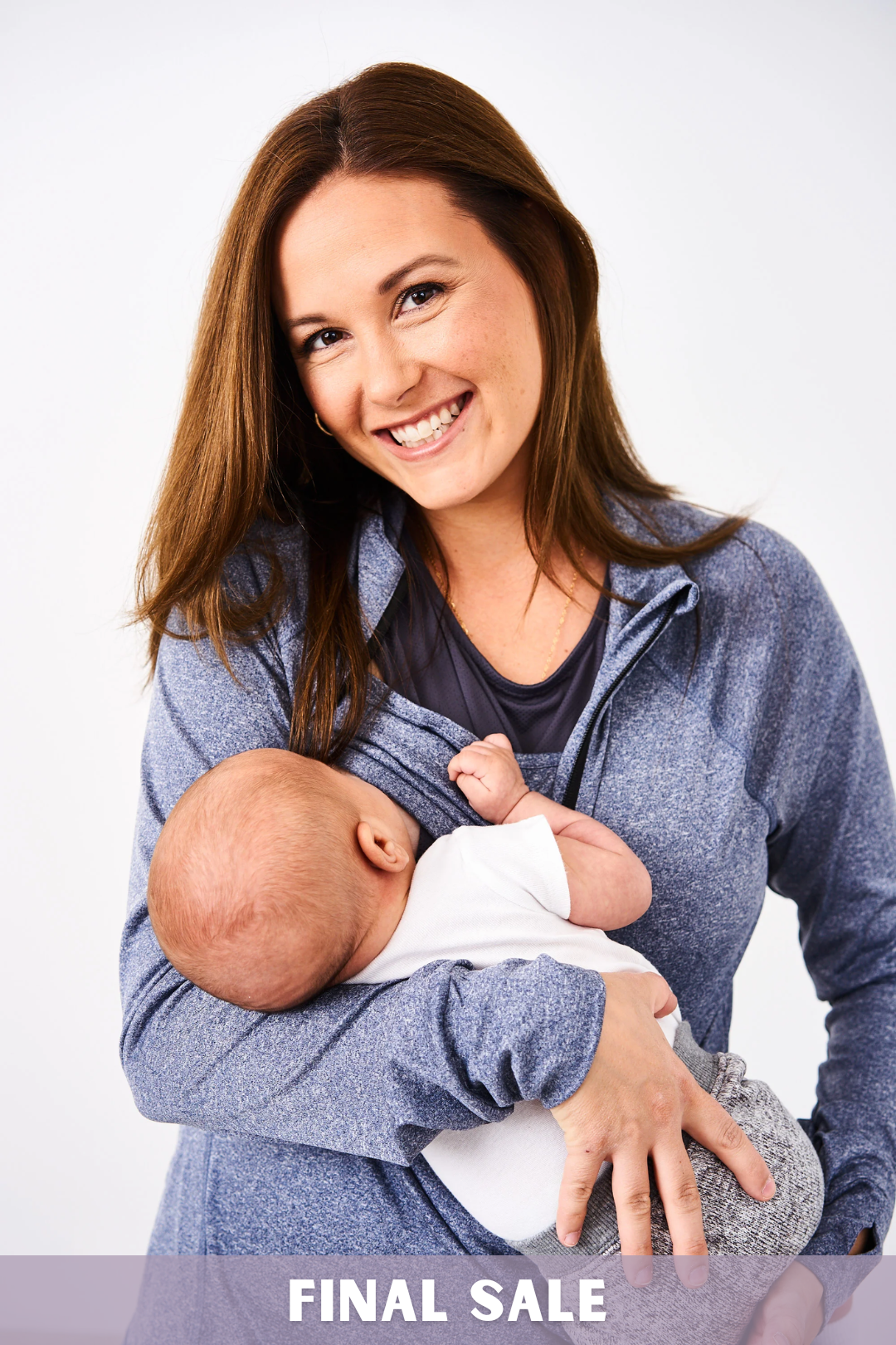 Latched Mama 1/4 Zip Performance Nursing Pullover - Final Sale