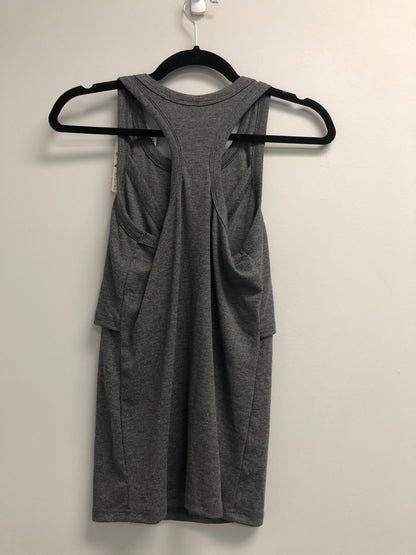 Outlet 7014 - Latched Mama Racerback Ribbed Nursing Tank - Charcoal - Small