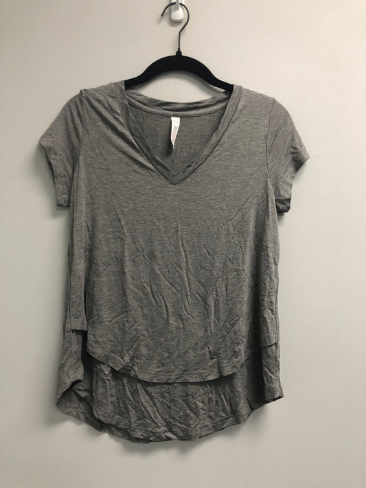 Outlet 7137 - V-Neck Boyfriend Nursing Tee - Light Grey - Extra Extra Small