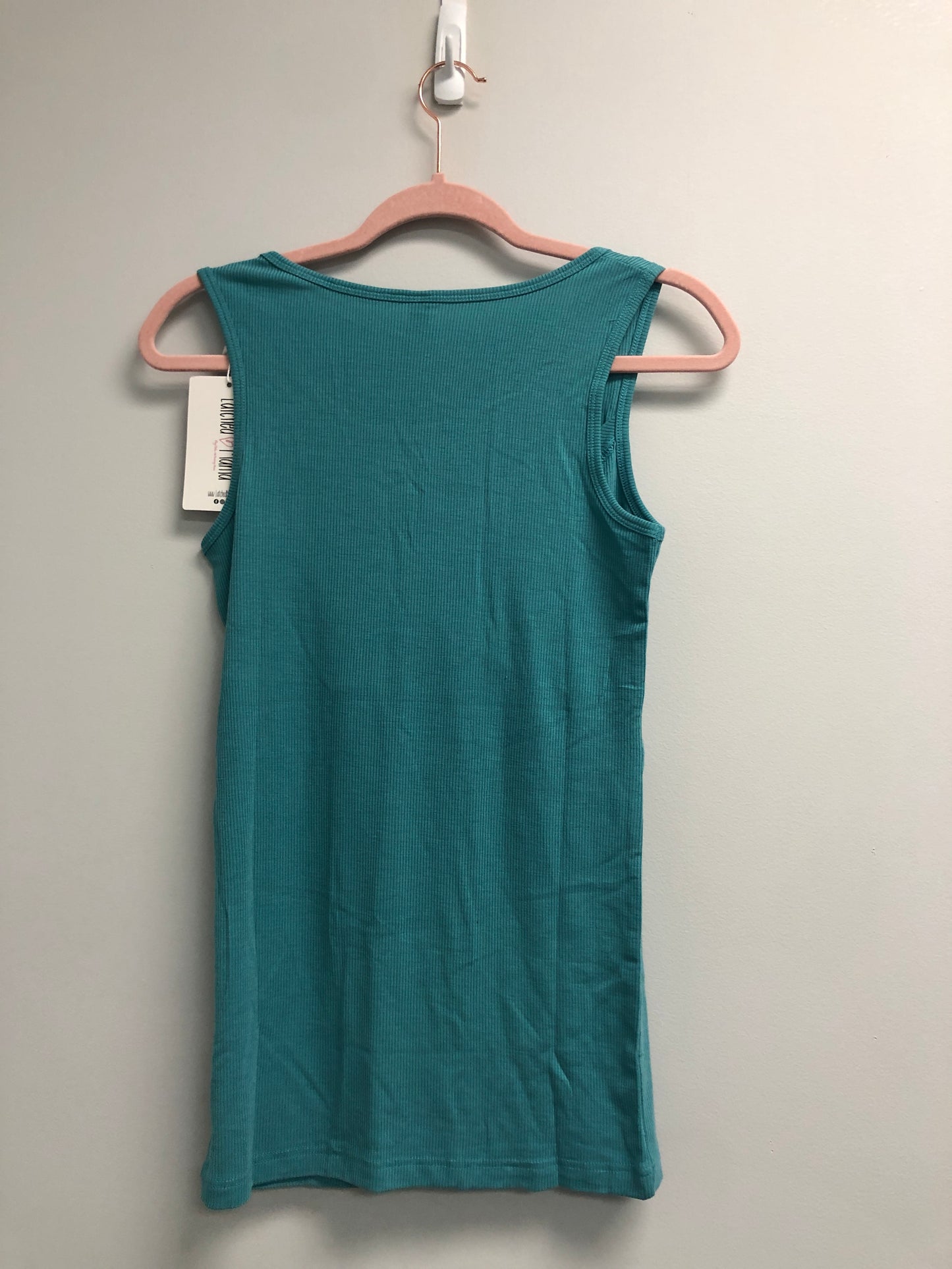 Outlet 6609 - Latched Mama Customized Mama with Kids Ribbed Nursing Tank - Teal - Extra Small