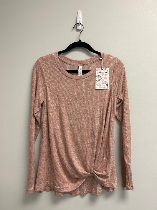 Outlet 7185 - Latched Mama Long Sleeve Twist Front Nursing Top - Final Sale - SANDSTONE - Small