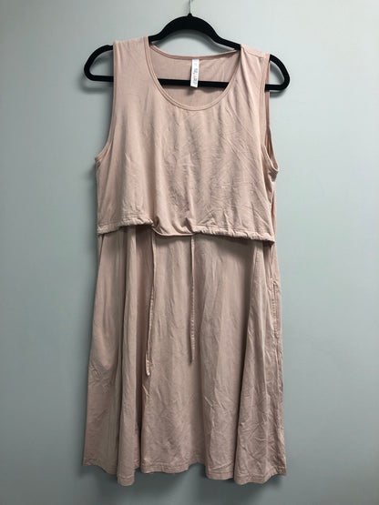 Outlet 6970 - Latched Mama Drawstring Tank Dress 2.0 - Blush - Extra Large