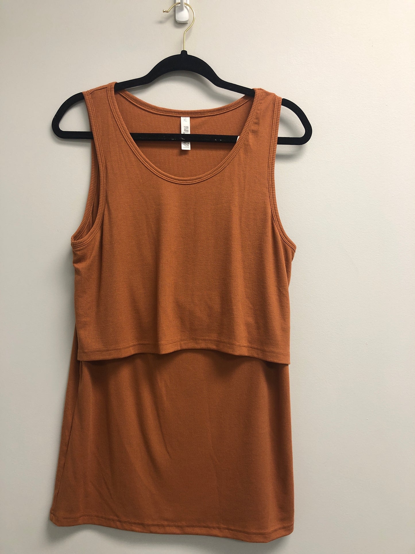 Outlet 6910 - Latched Mama Ribbed Nursing Tank - Copper - Extra Large