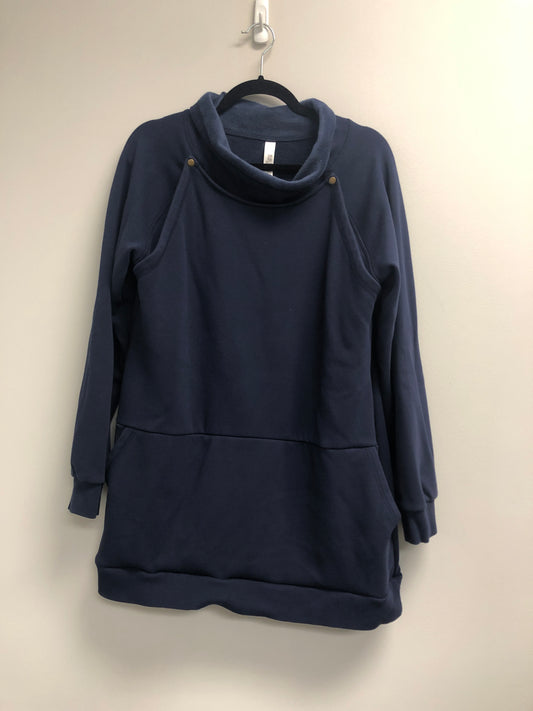 Outlet 7053 - Latched Mama Harbor Snap Nursing Pullover - Navy - 1X