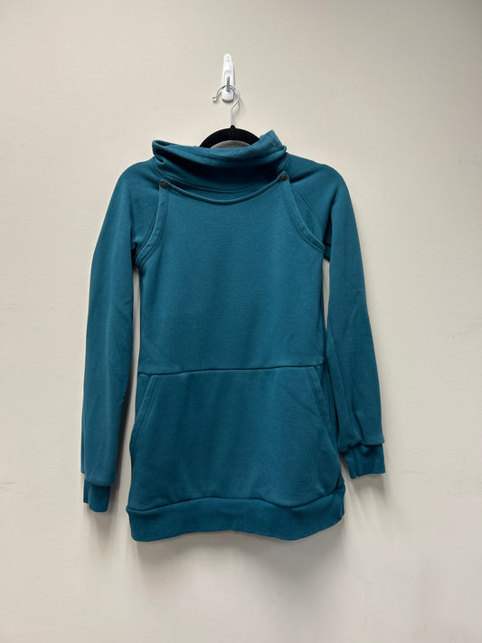 Outlet 7279 - Latched Mama Harbor Snap Nursing Pullover - PEACOCK - Extra Small