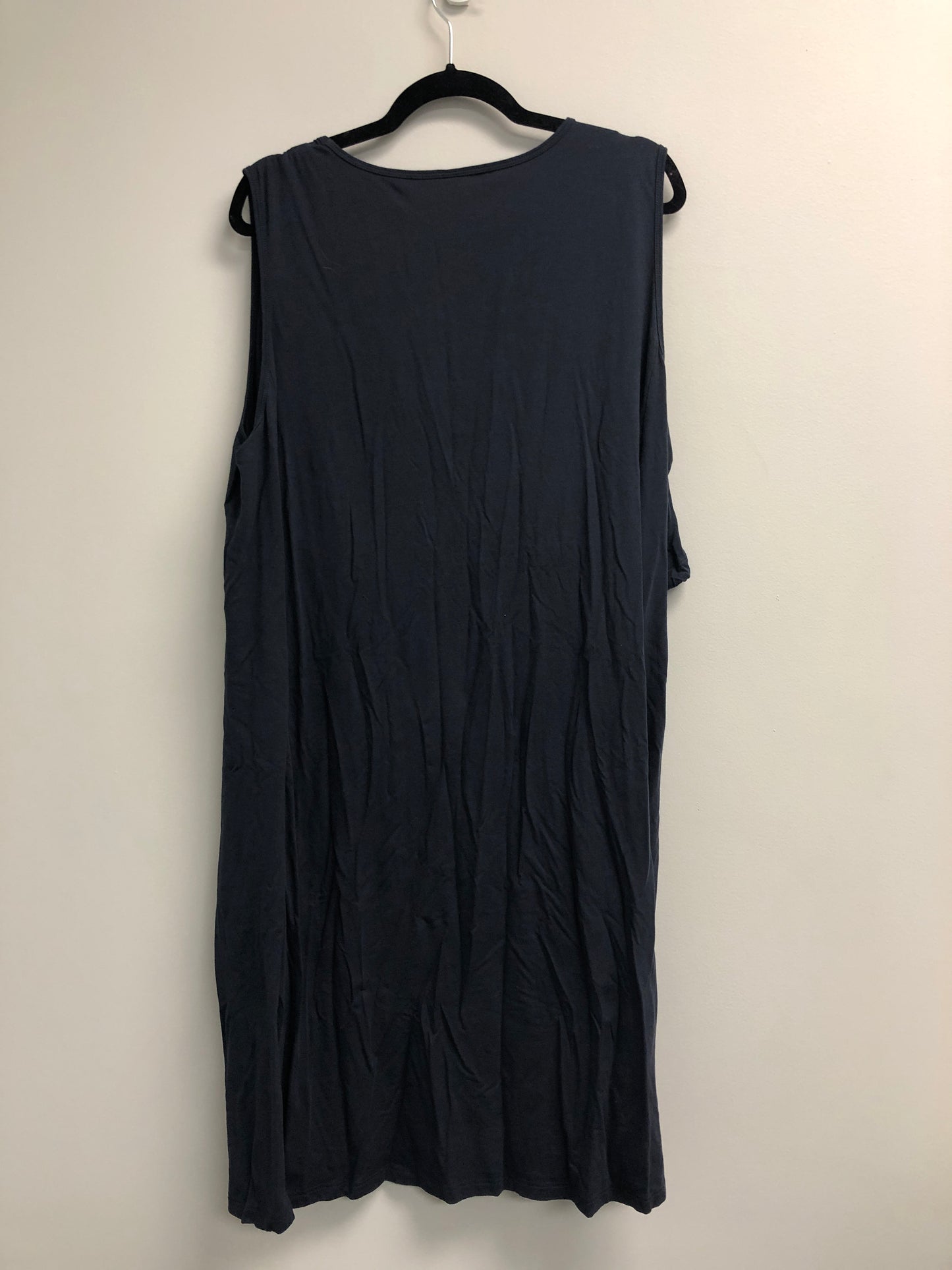 Outlet 7034 - Latched Mama Drawstring Tank Dress 2.0 - Navy - 2X