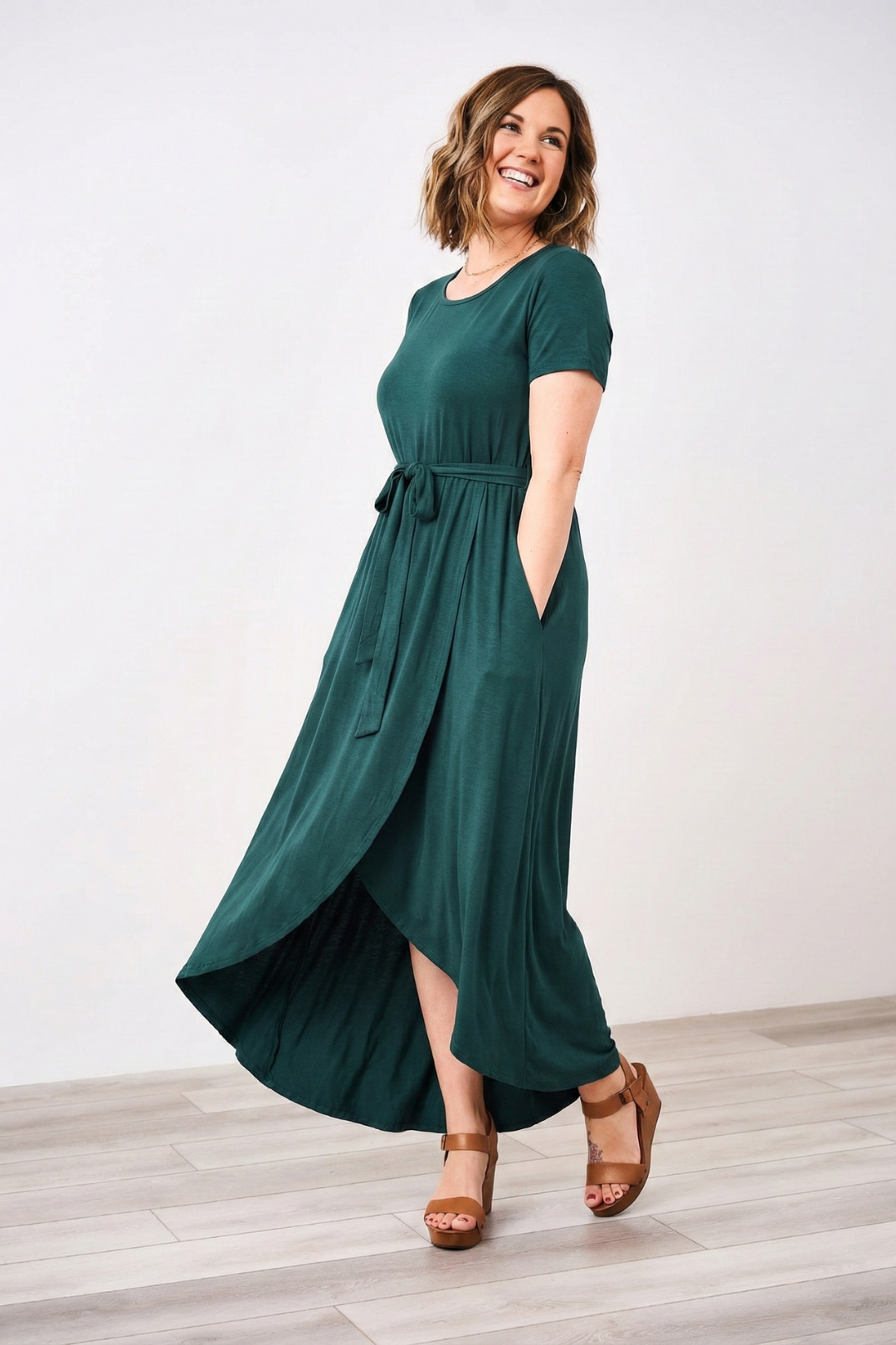 Latched Mama Petal Maxi Nursing Dress - Extra Small / Forest Green Latched Mama Petal Maxi Nursing Dress - Extra Small / Forest Green