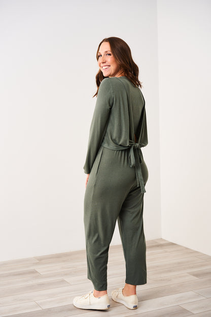 Latched Mama Ribbed Long Sleeve Nursing Wrap Top