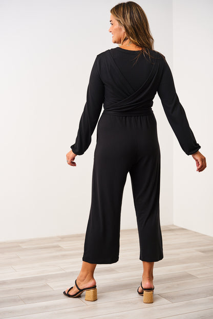 Latched Mama Ribbed Long Sleeve Nursing Wrap Top