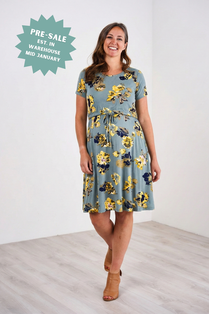 Latched Mama Drawstring T-Shirt Nursing Dress