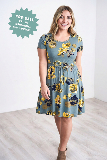 Latched Mama Drawstring T-Shirt Nursing Dress