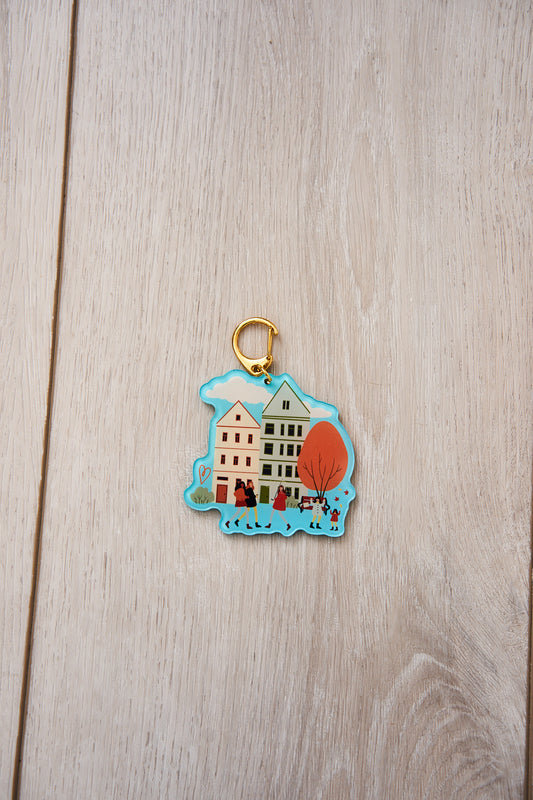 Latched Mama Village Keychain