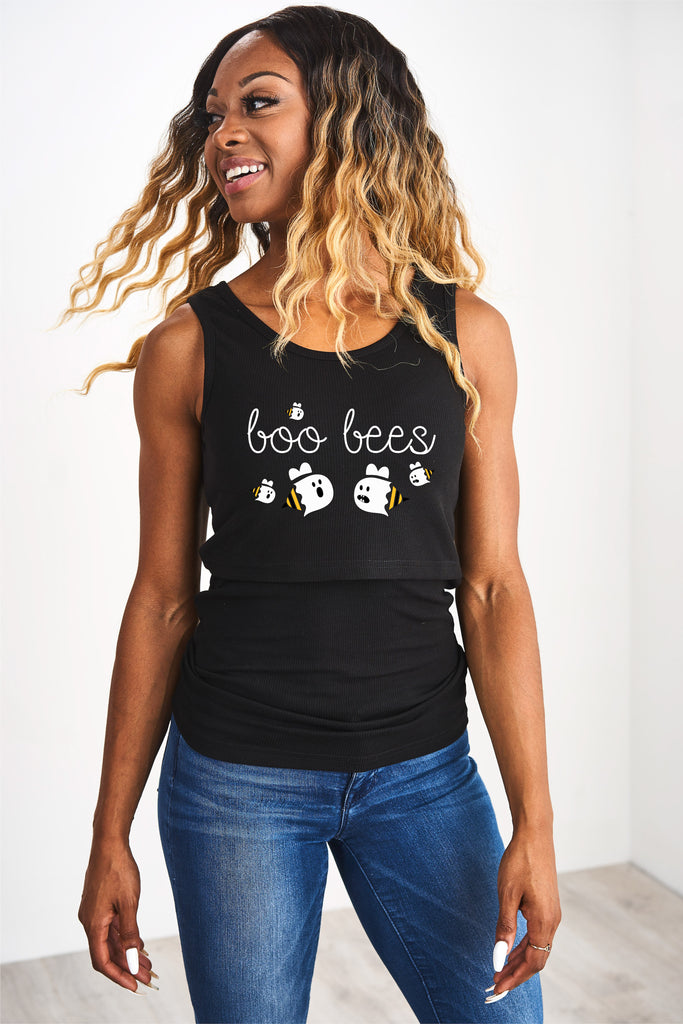 Latched Mama Glow Boo-Bees Nursing Tank