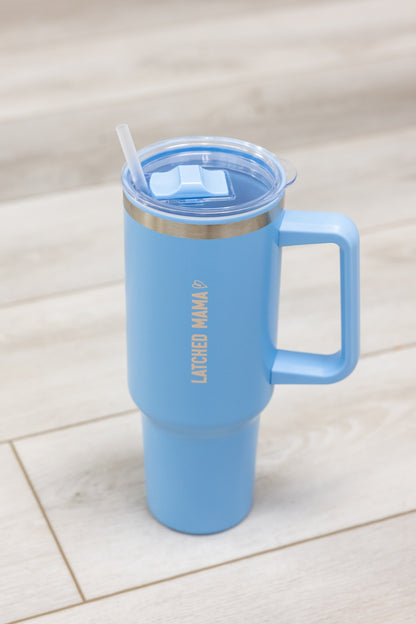 Latched Mama Travel Tumbler With Straw