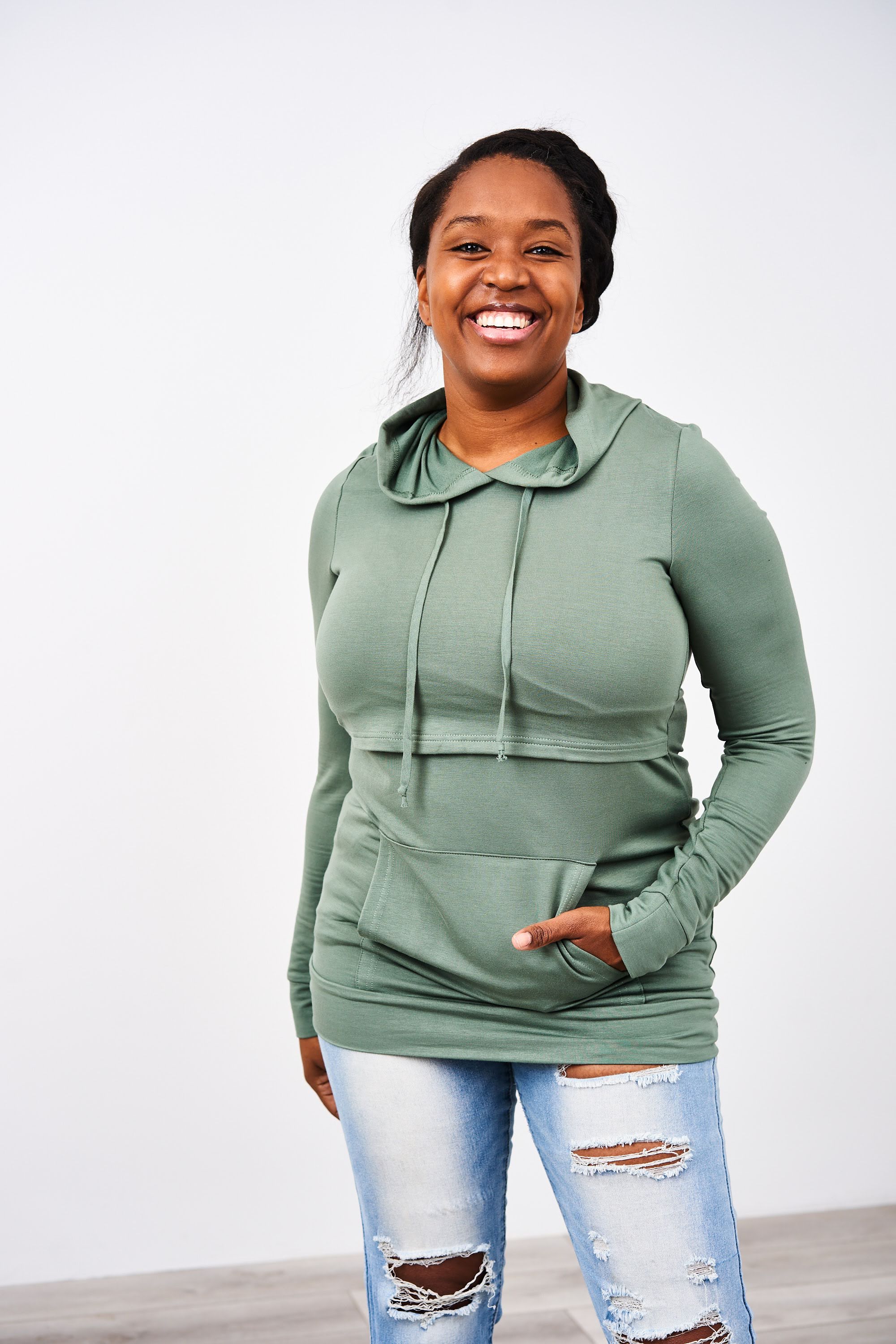 Plus size sale nursing hoodie