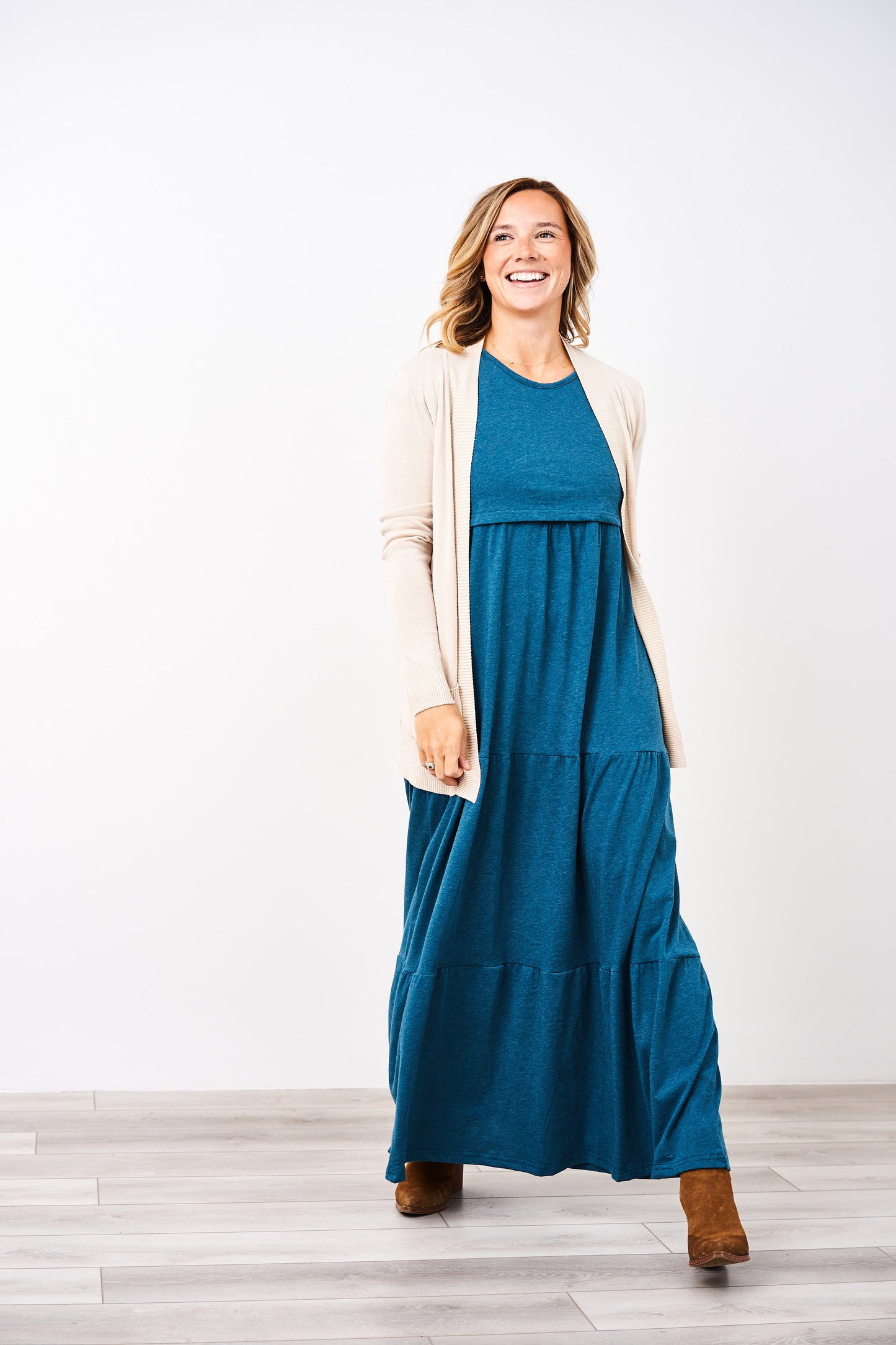 Latched Mama Tiered T-Shirt Maxi Dress