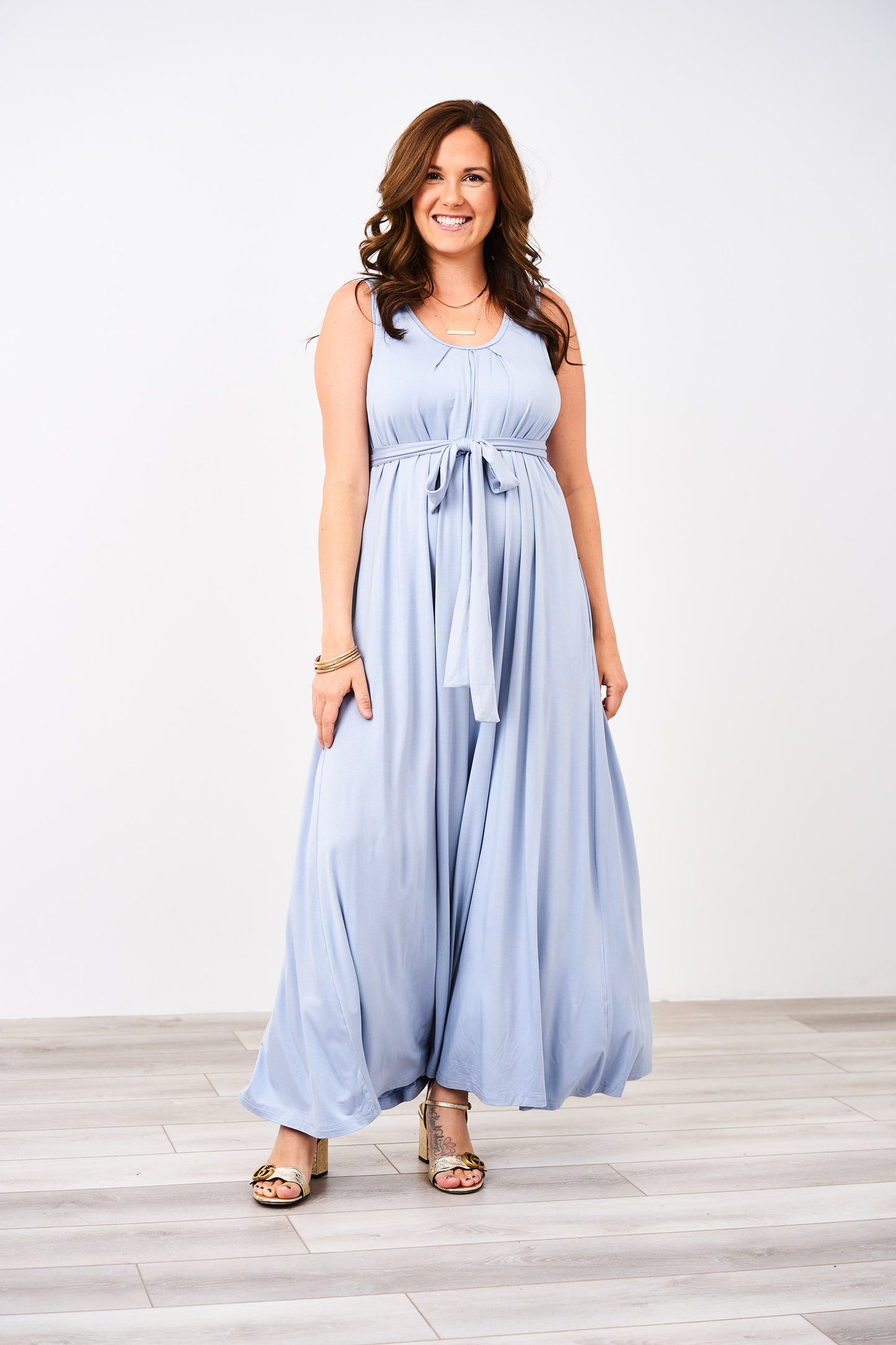 Latched Mama Sleeveless Maxi Nursing Momper