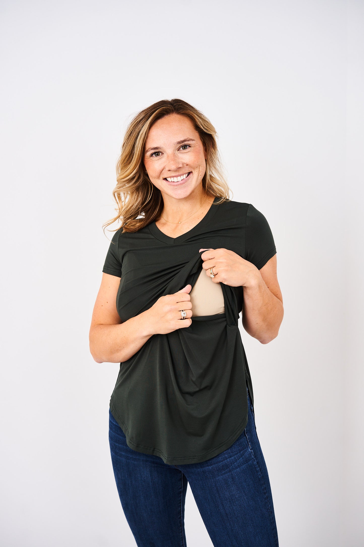 Latched Mama V-Neck Nursing Tee 2.0