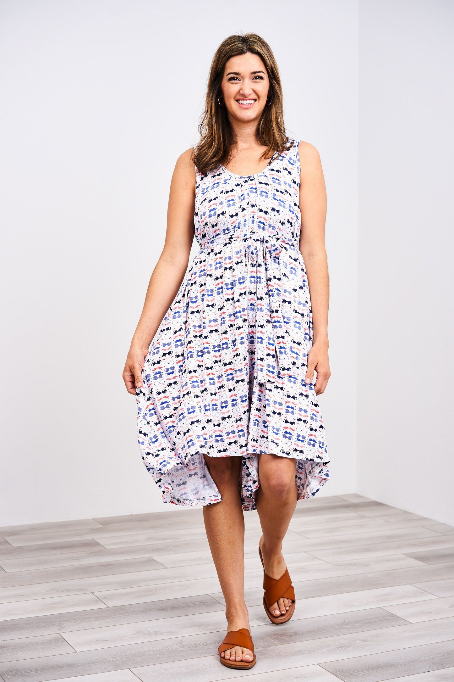 Latched Mama Printed Nursing Romper - Last Chance