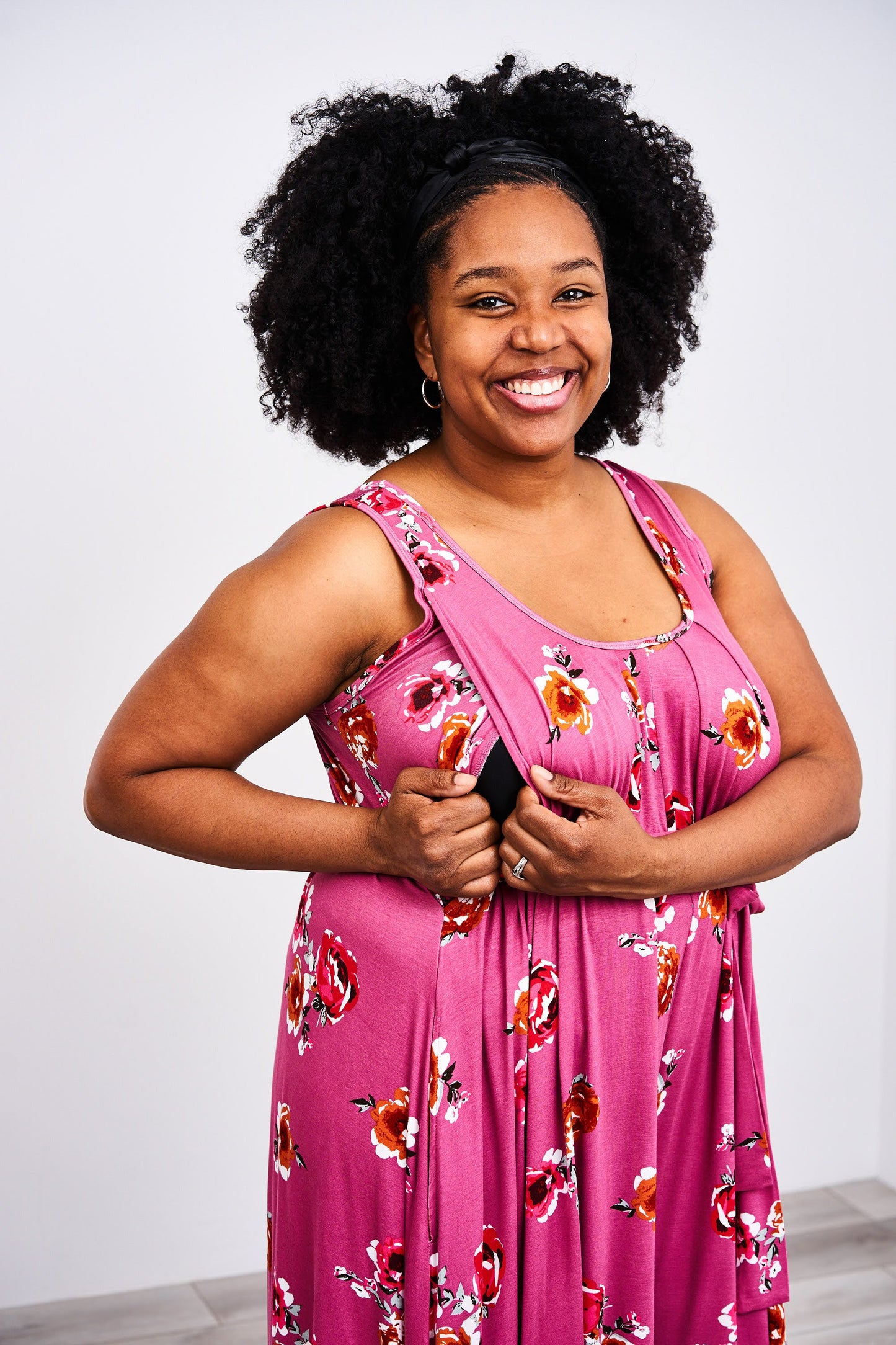 Latched Mama Printed Nursing Romper - Last Chance