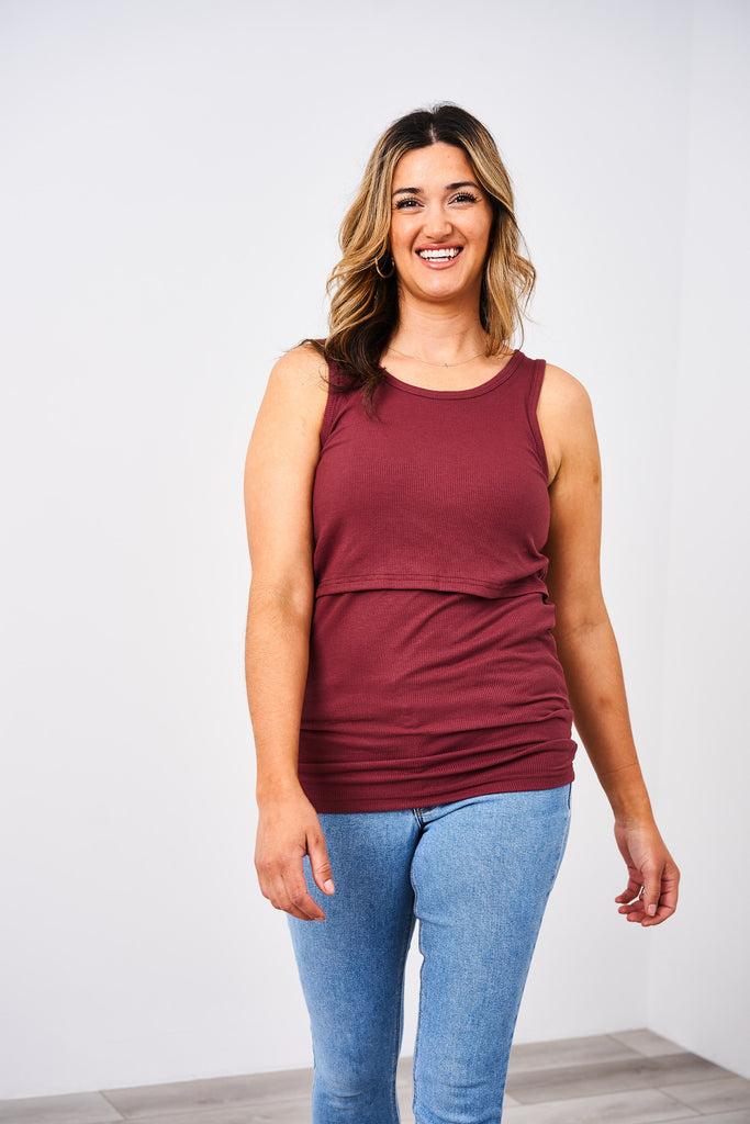Latched Mama Ribbed Nursing Tank