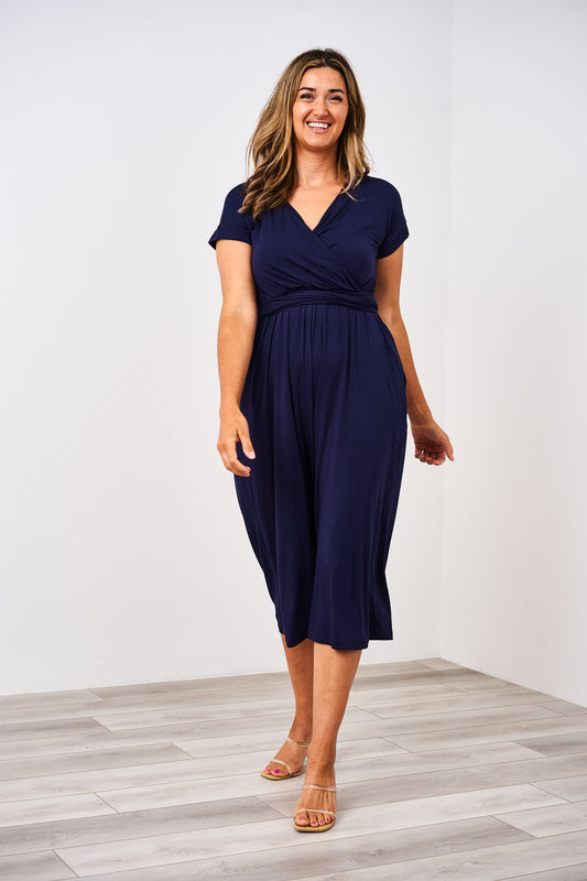 Latched Mama V-Neck Nursing Jumpsuit