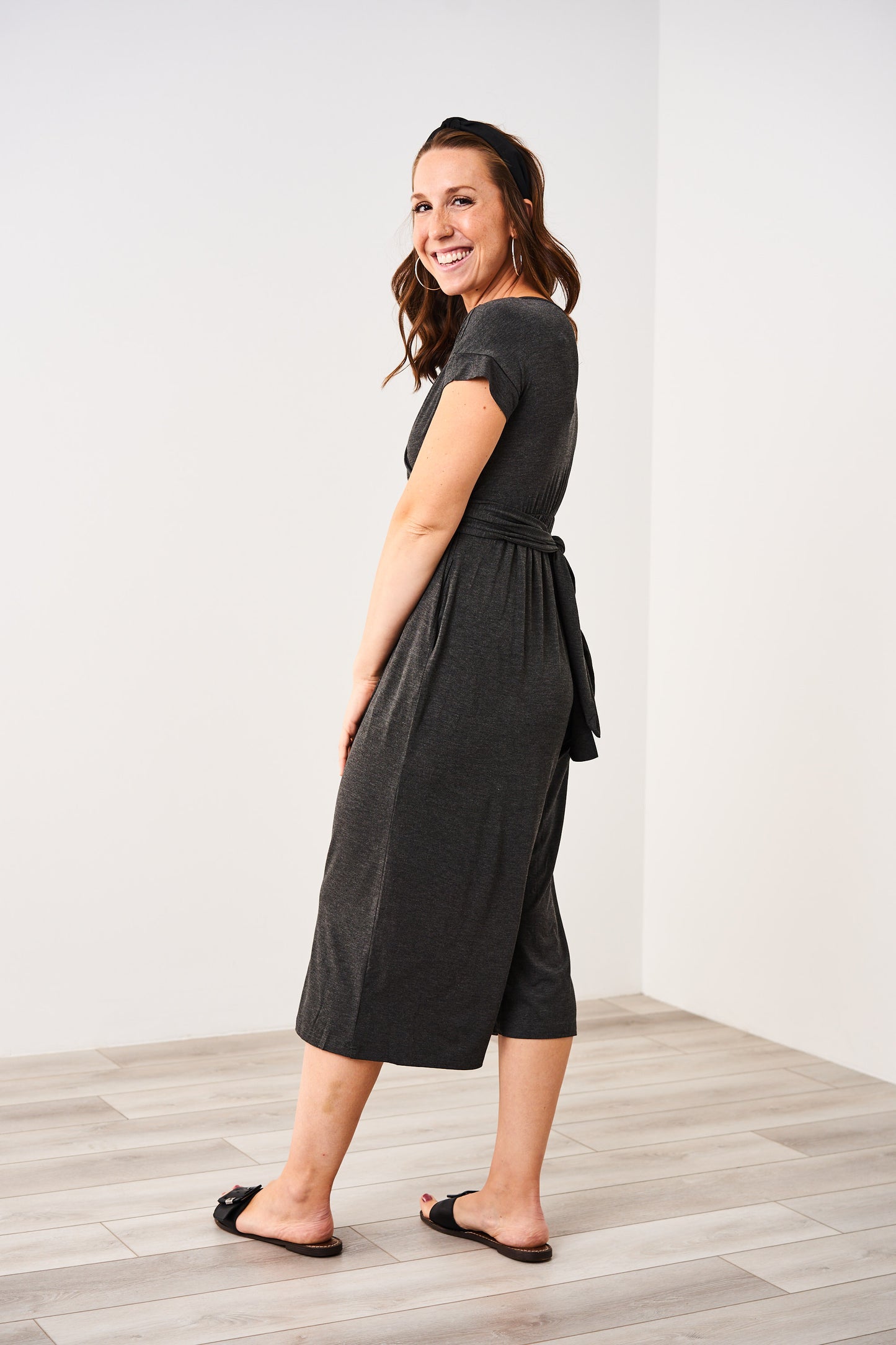 Latched Mama V-Neck Nursing Jumpsuit