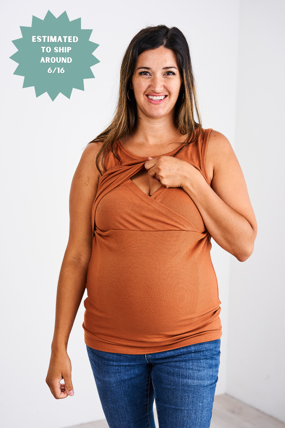 Latched Mama Ribbed Nursing Tank