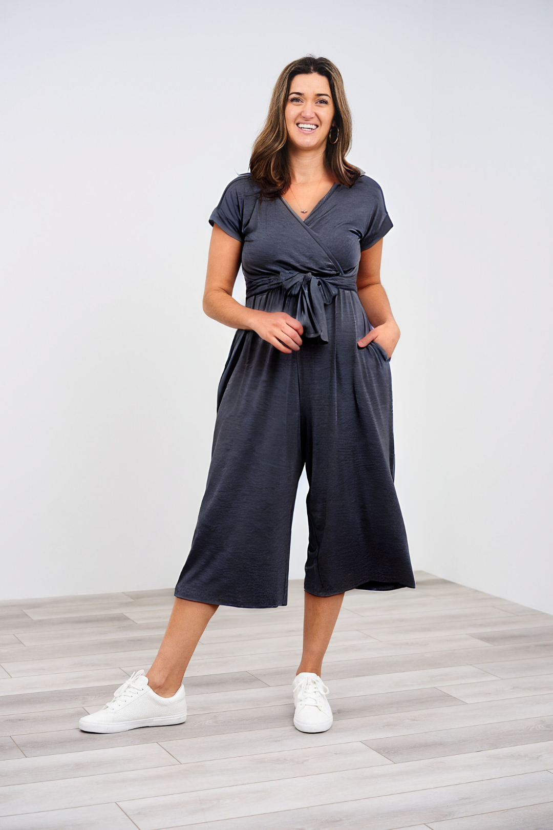 Latched Mama V-Neck Nursing Jumpsuit