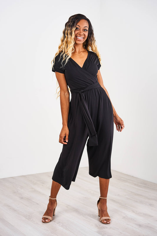 Latched Mama V-Neck Nursing Jumpsuit