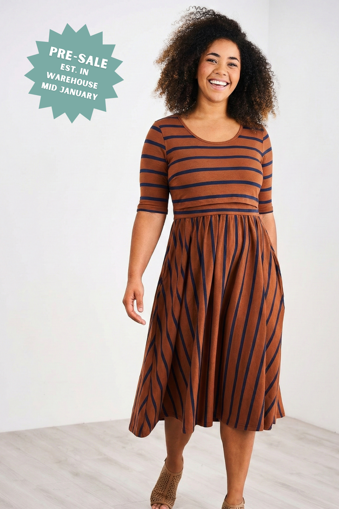 Latched Mama Classic Cotton Nursing Dress