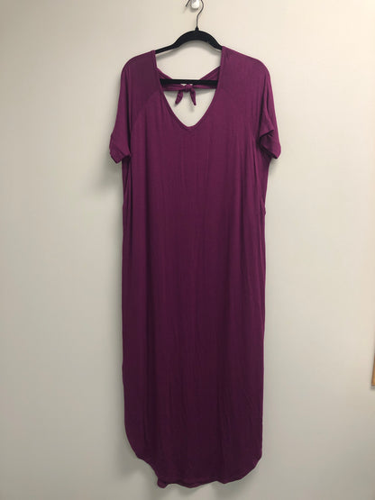 Outlet 6925 - Latched Mama Dolman Nursing Maxi - Plum - M/L