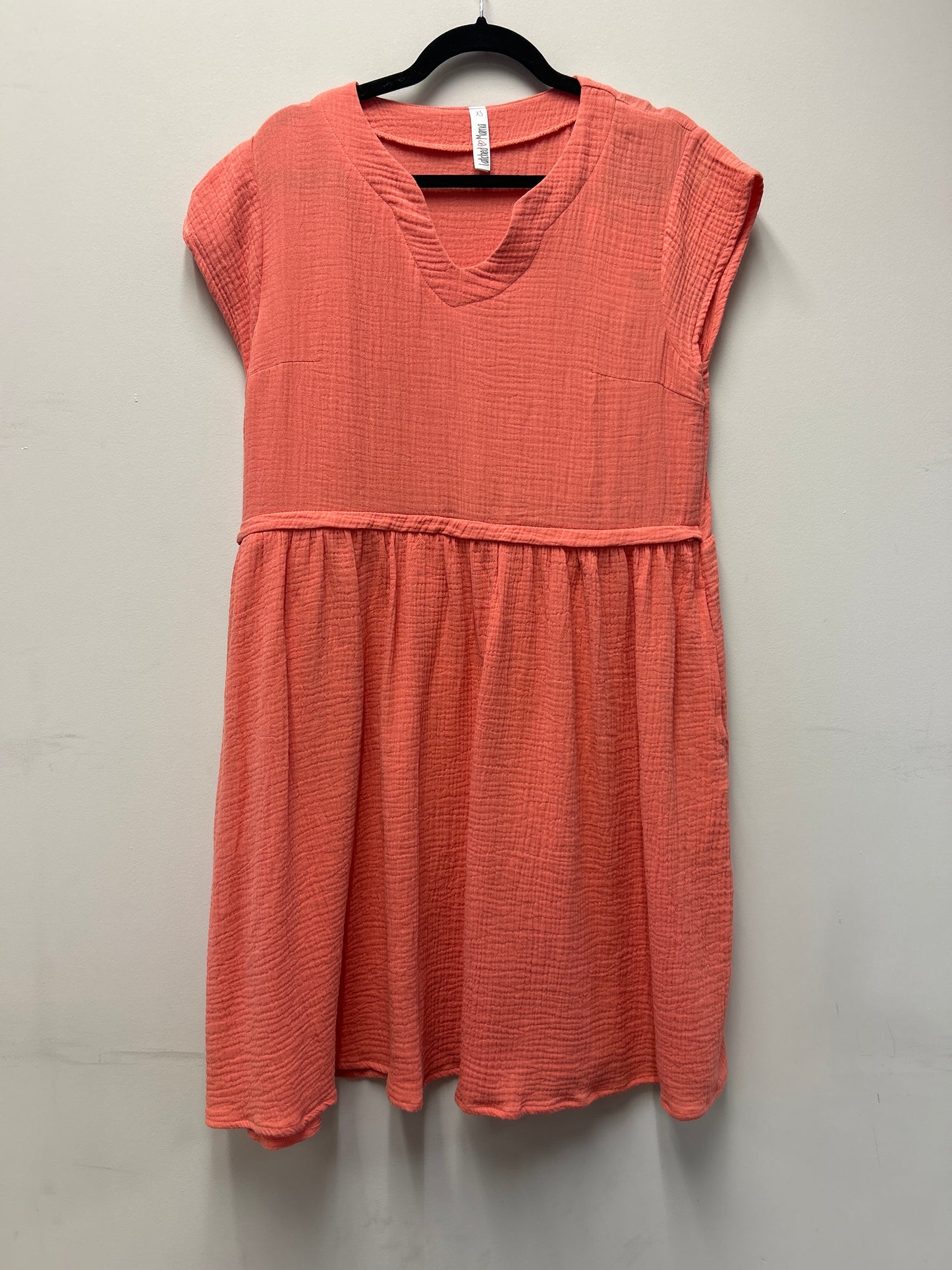 Outlet 7276 - Latched Mama Coastline Cotton Zip Nursing Dress - SUNRISE - Extra Small