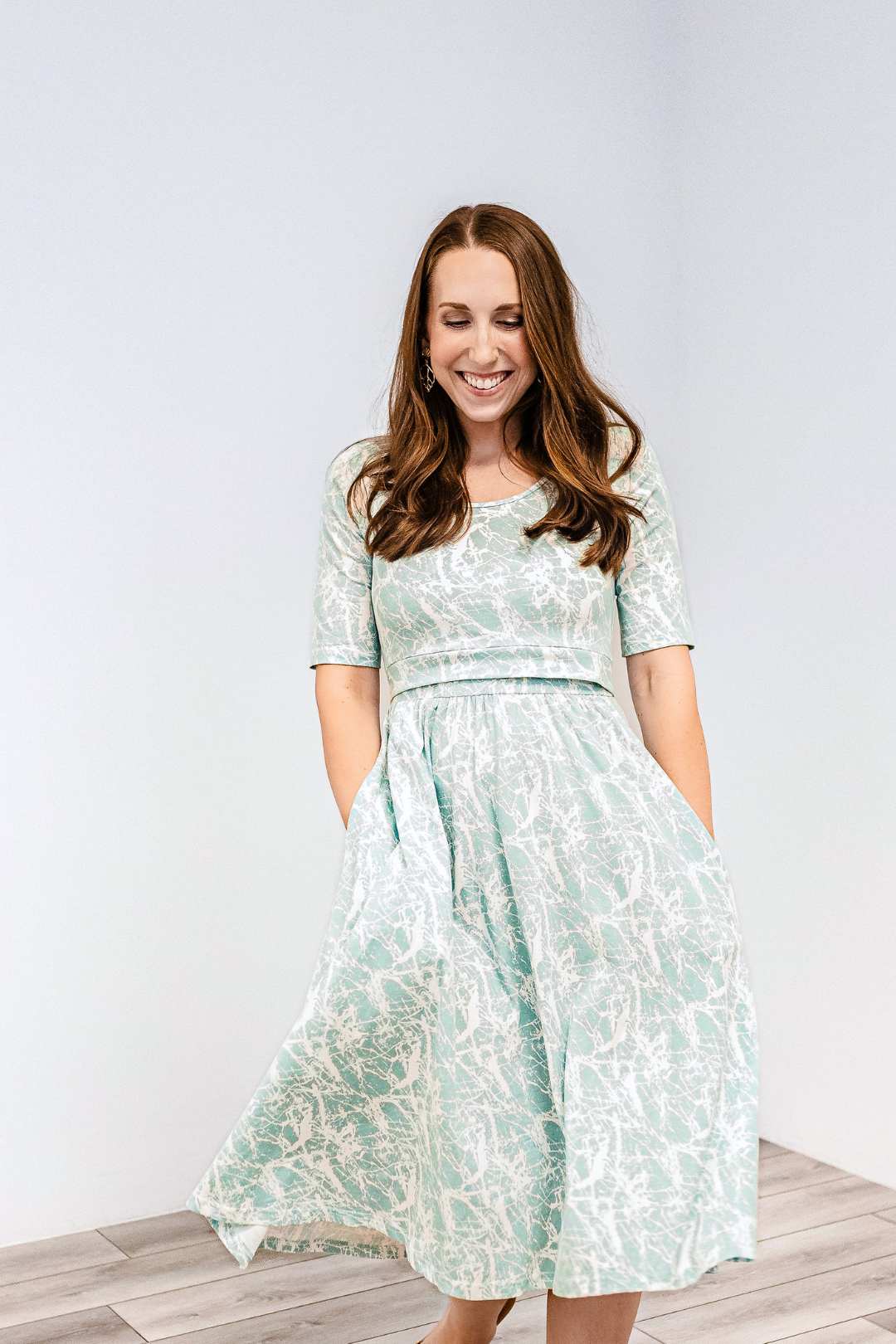 Latched Mama Classic Cotton Nursing Dress Latched Mama Classic Cotton Nursing Dress