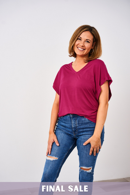 Latched Mama V-Neck Daily Nursing Tee - Final Sale