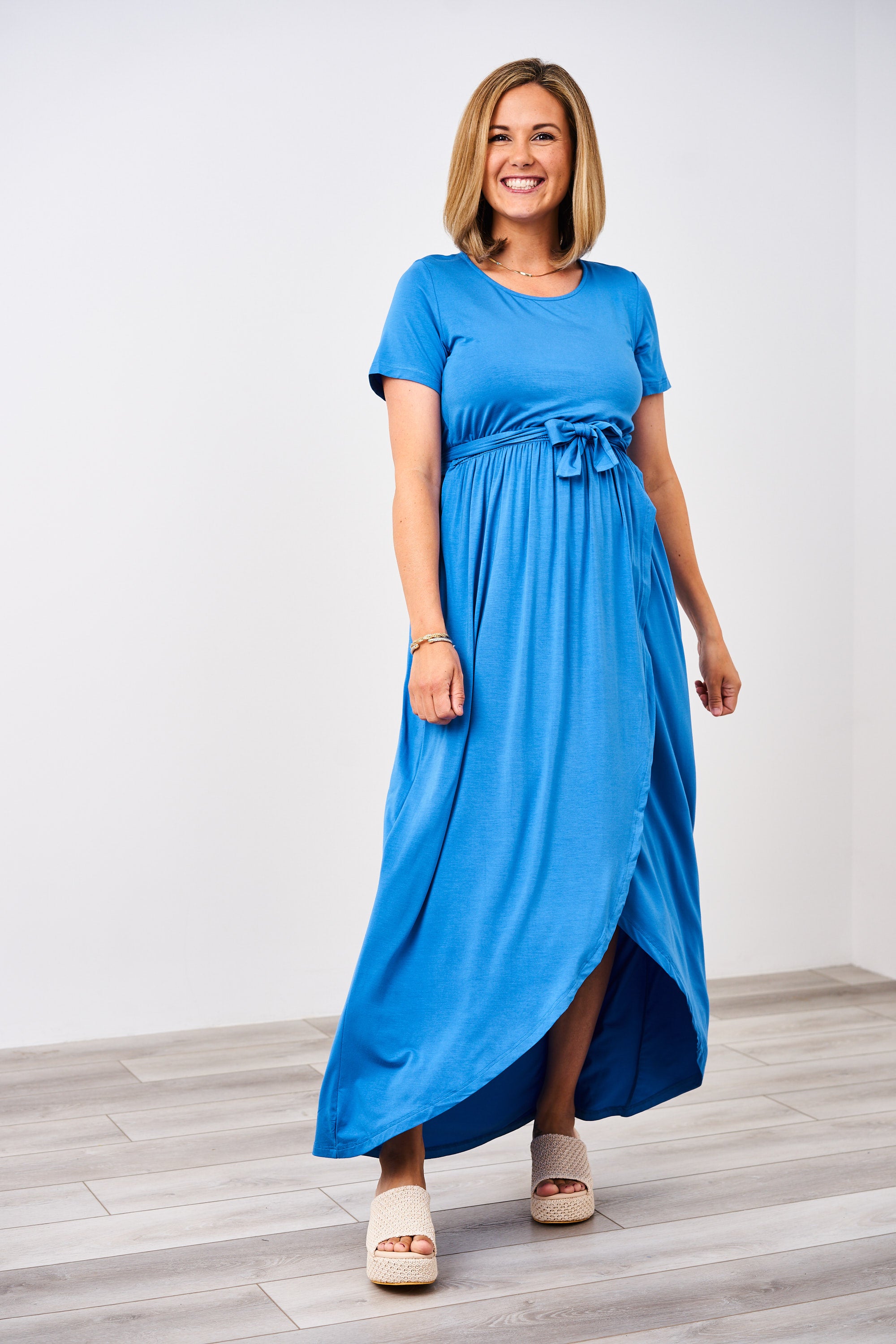 Nursing dress blue hotsell