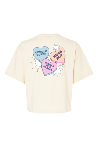 Latched Mama Limited Edition Candy Hearts Boxy Tee