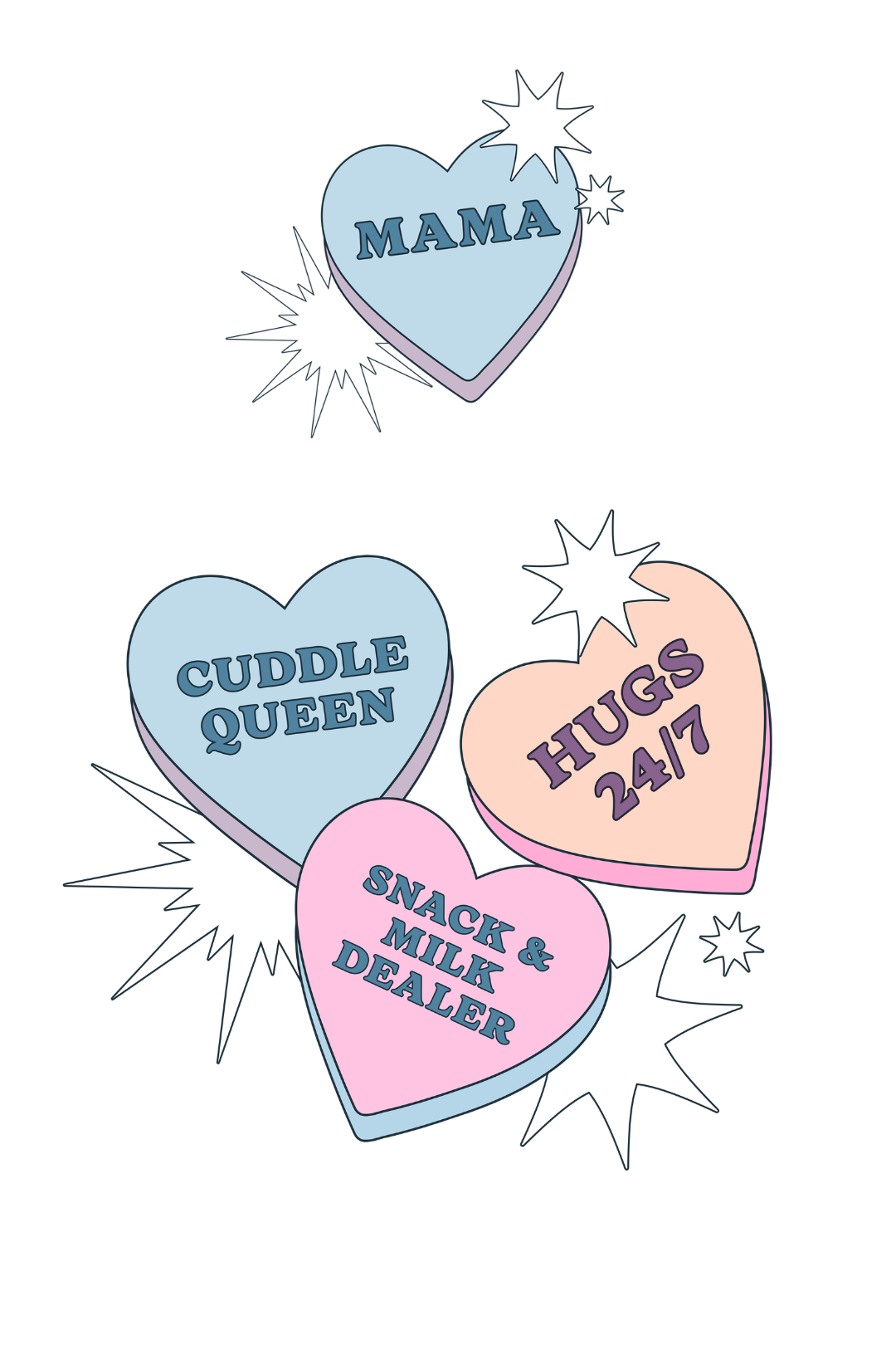 Latched Mama Limited Edition Candy Hearts Hoodie