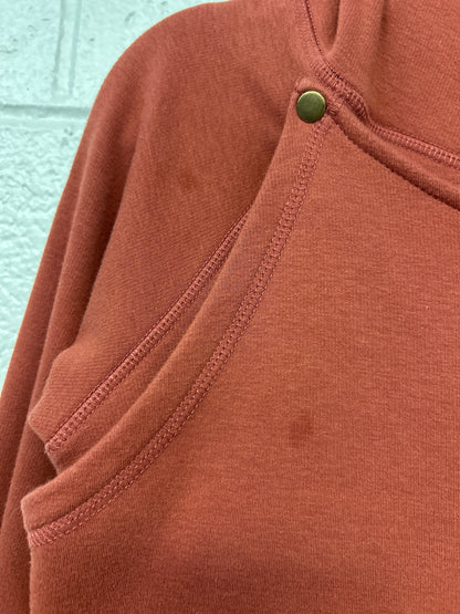 Outlet 7241 - Latched Mama Harbor Snap Nursing Pullover - Rust - Small