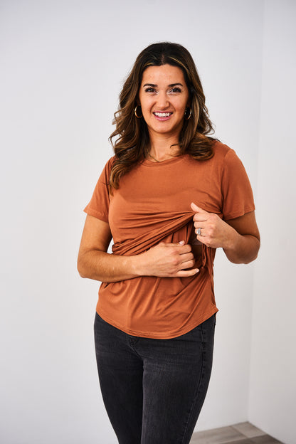 Latched Mama Classic Crewneck Nursing Tee