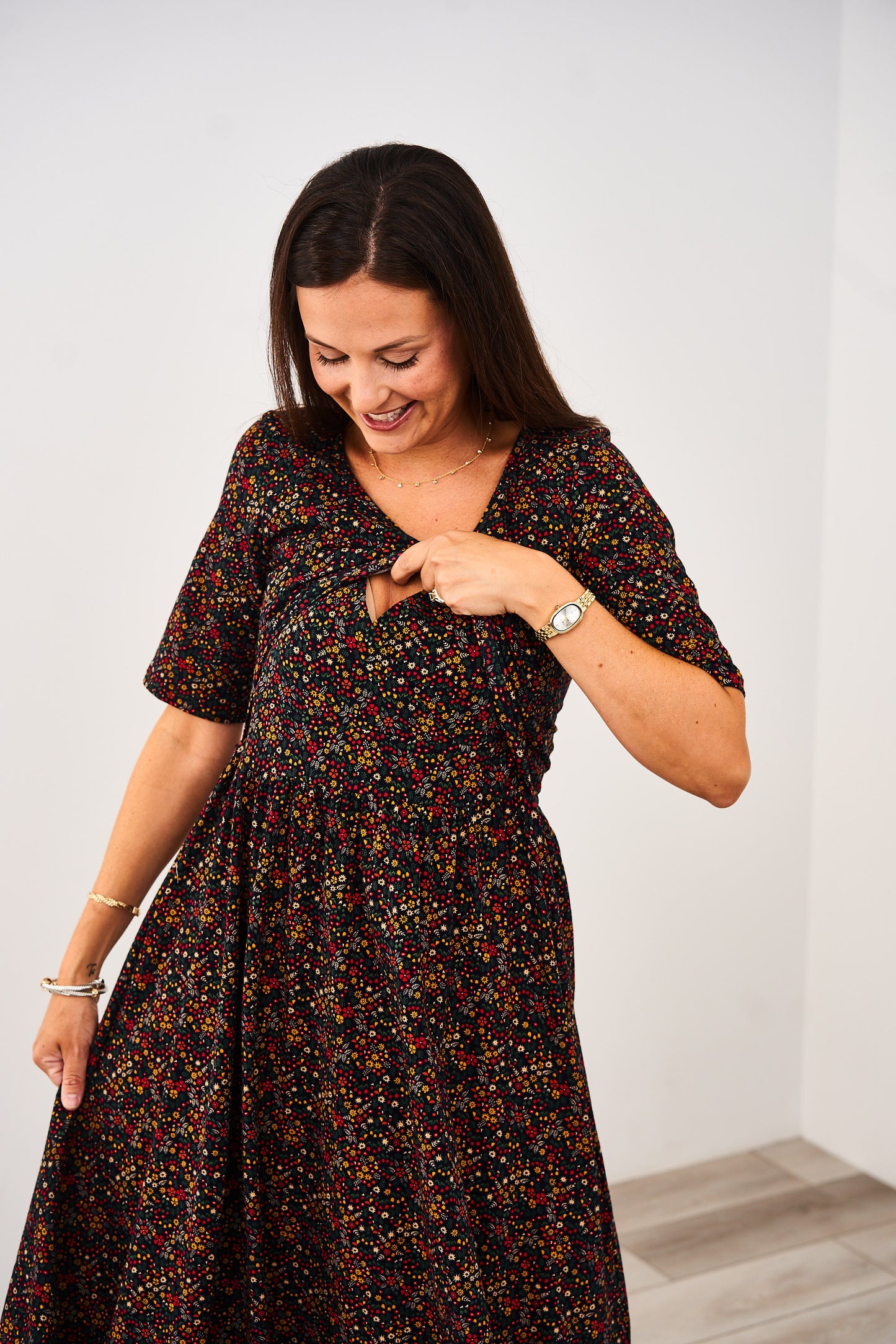 Latched Mama Classic Cotton Nursing Dress
