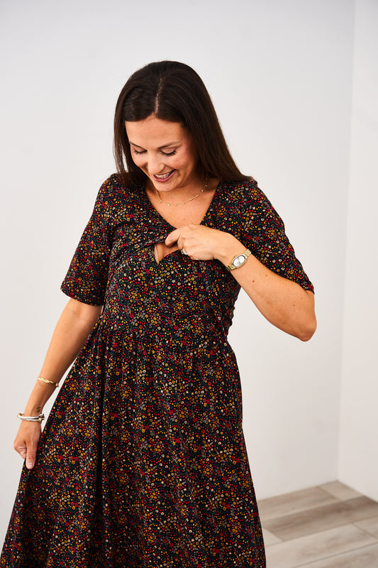 Latched Mama Classic Cotton Nursing Dress