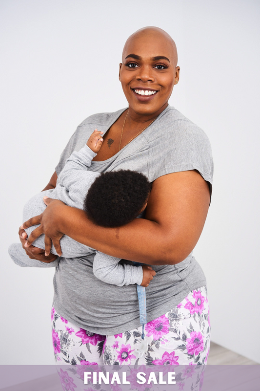 Latched Mama Maternity & Postpartum Gathered Nursing Swim Tank - Final