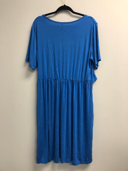 Outlet 6979 - Latched Mama Essential Boardwalk Nursing Dress - Blue - 2X