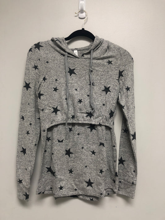 Outlet 6565 - Latched Mama Everyday Nursing Hoodie - Stars - Extra Extra Small
