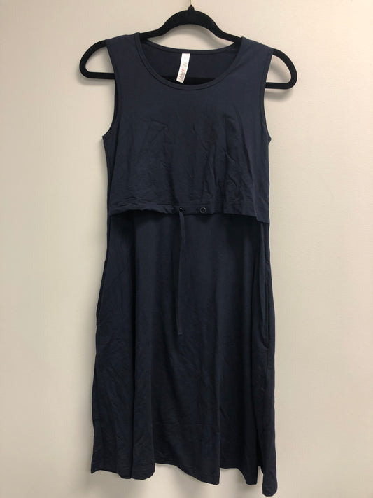 Outlet 6971 - Latched Mama Drawstring Tank Dress 2.0 - Navy - Extra Small