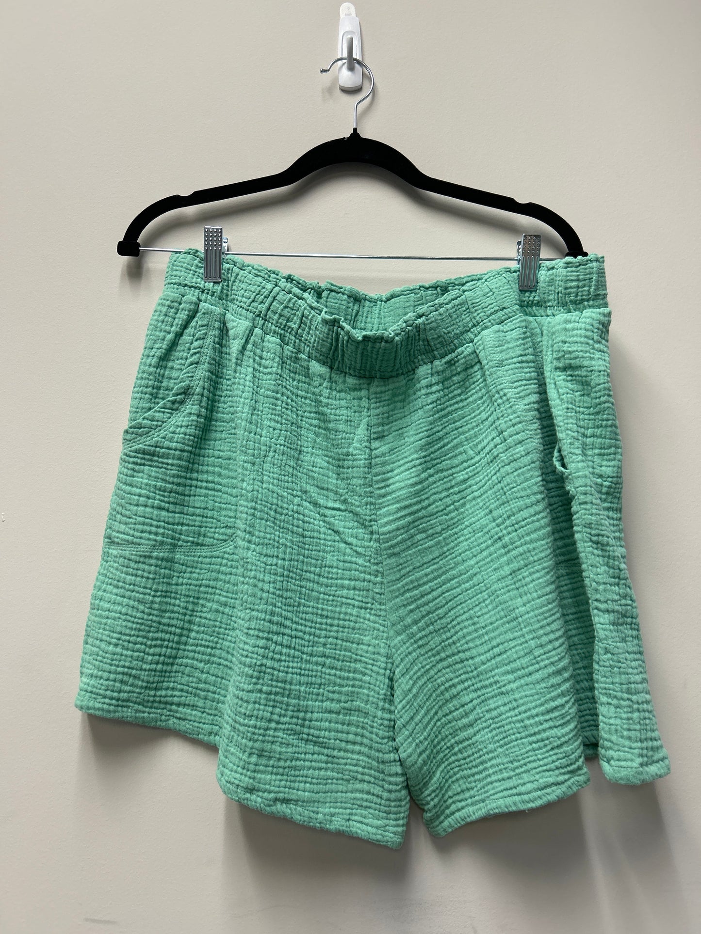 Outlet 7299 - Latched Mama Coastline Cotton Shorts - SEAFOAM - 1X